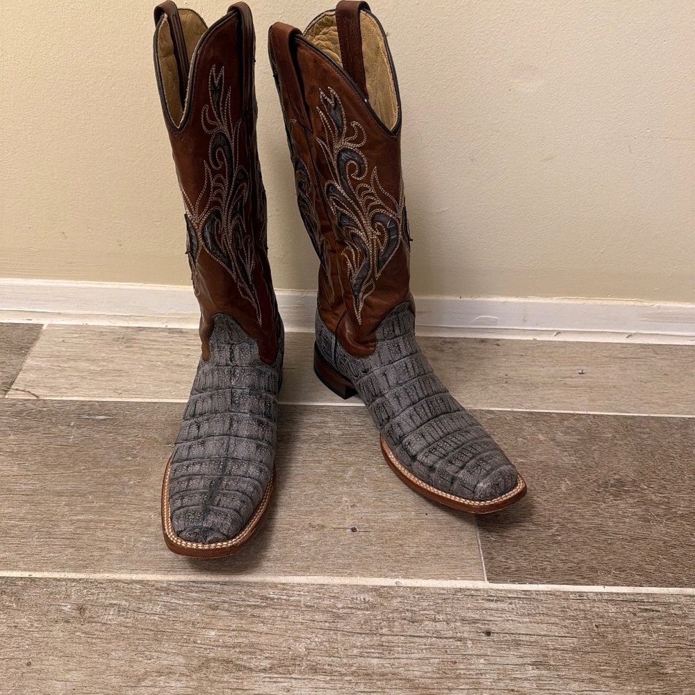 Stetson Cayman belly cowboy boots